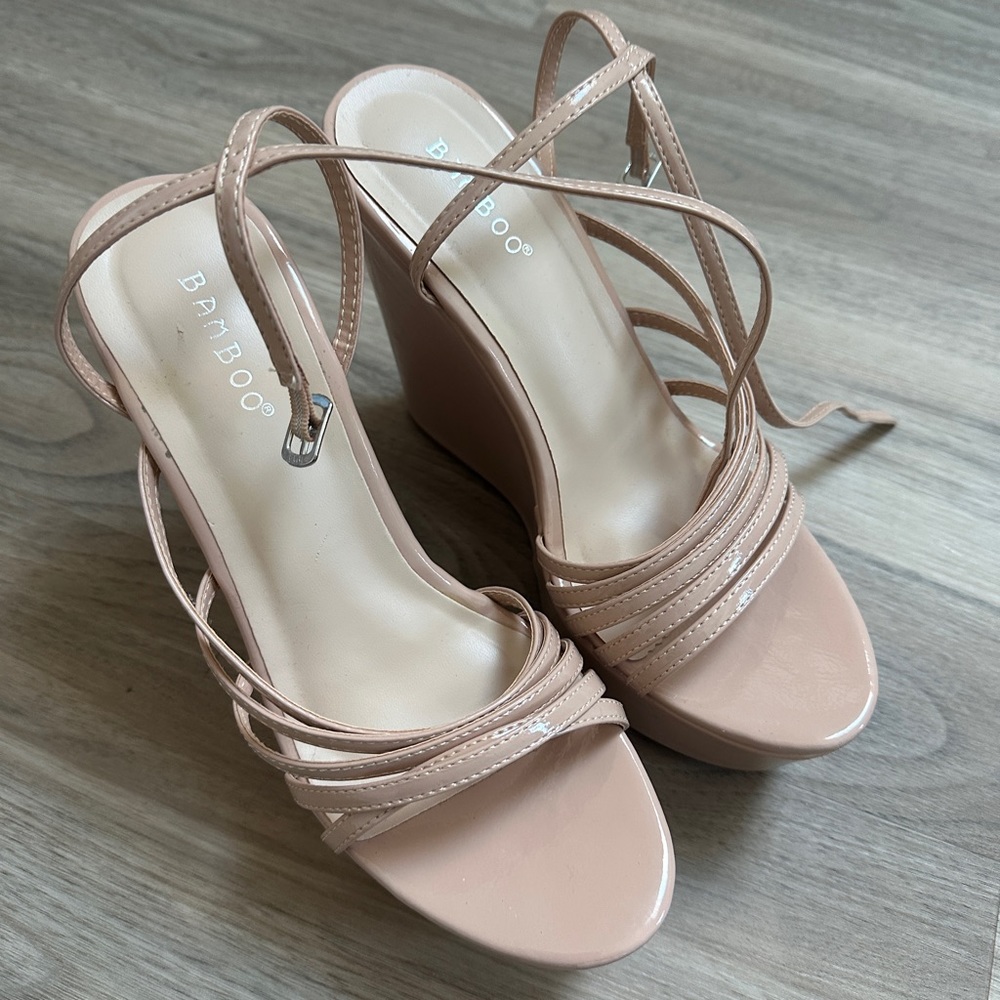 Light Pink Wedge Heels